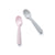 Miniware Training Spoon Set - Grey + Cotton Candy