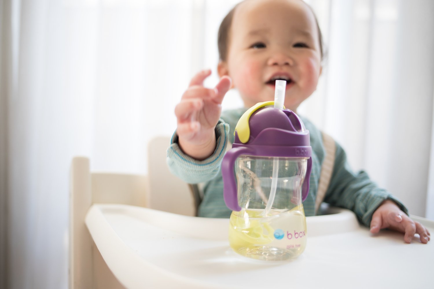 b.box NEW Sippy Cup - Deluxe Edition - PPSU - Blue Green