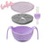 b.box 3 in 1 Bowl and Straw - Gelato Purple - Boysenberry