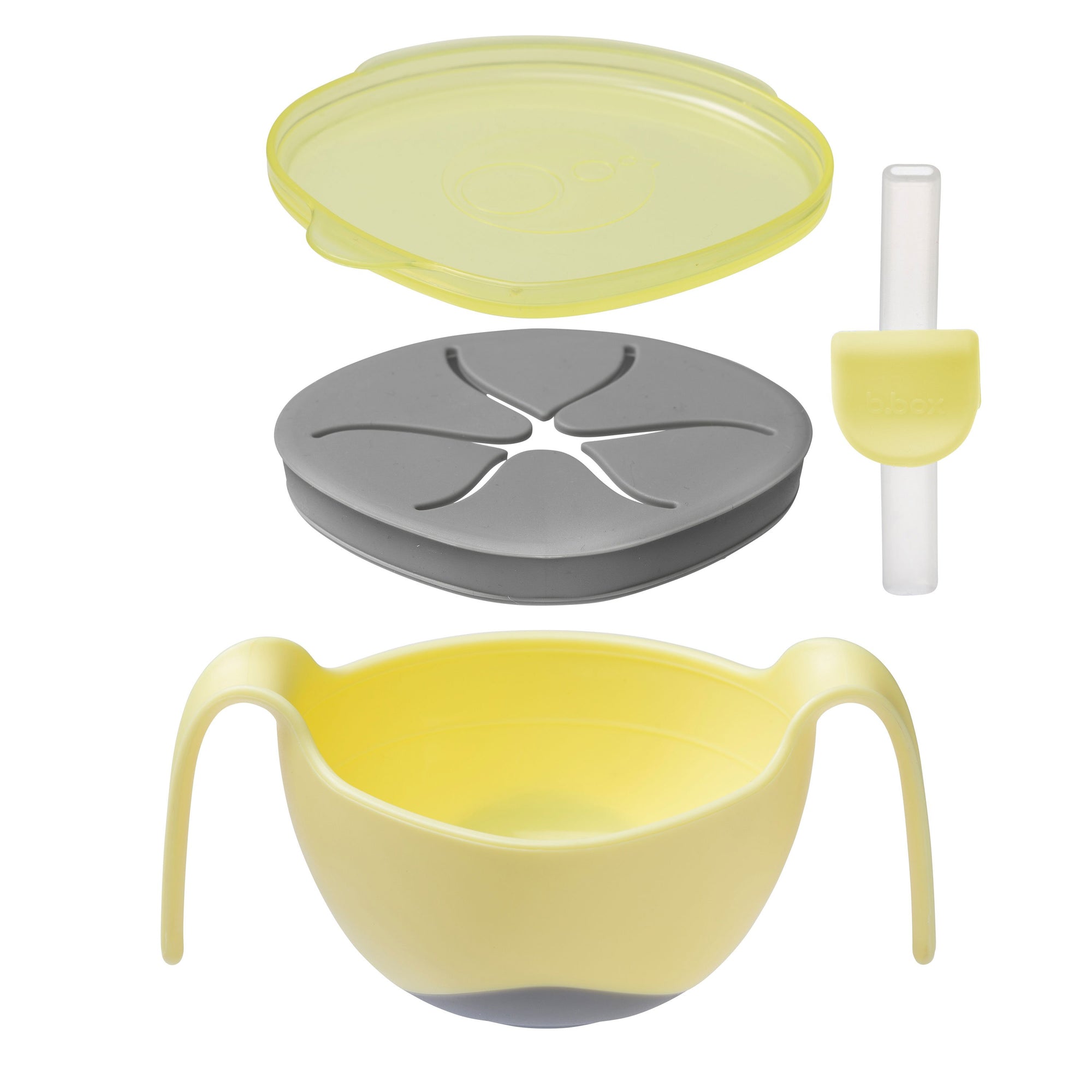 b.box 3 in 1 Bowl and Straw - Gelato Yellow - Banana Split