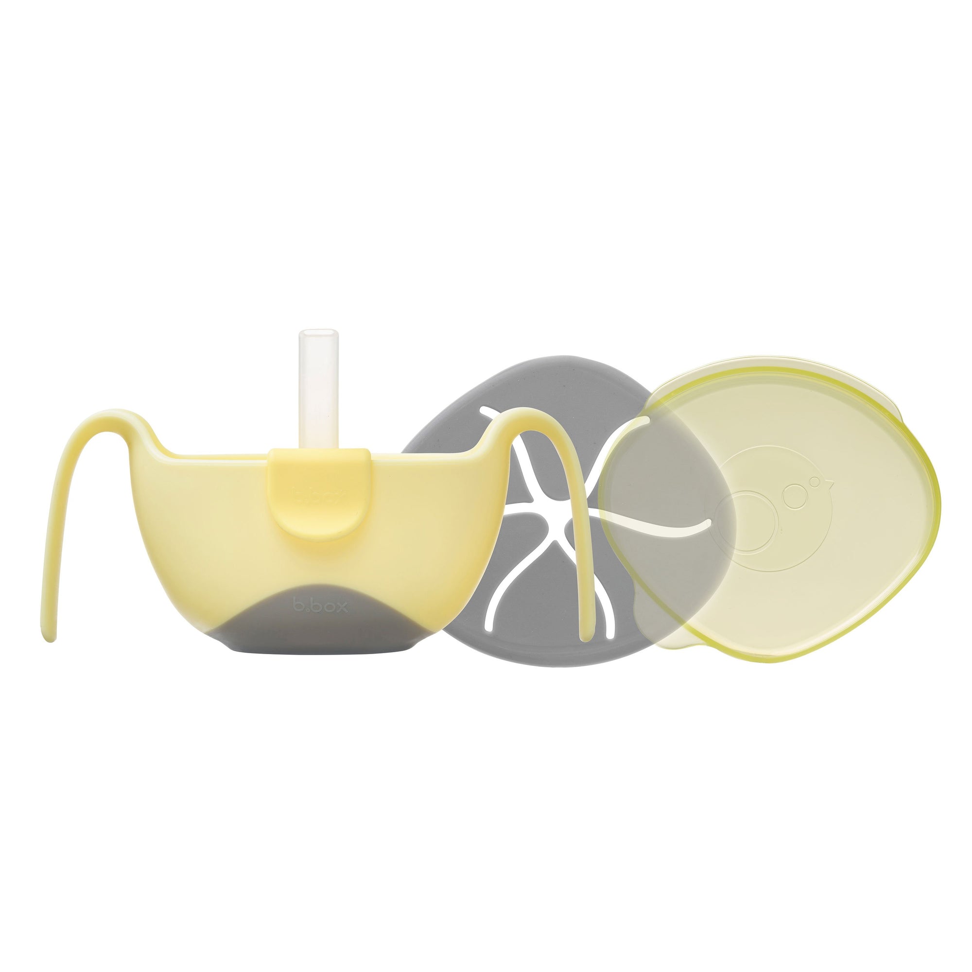 b.box 3 in 1 Bowl and Straw - Gelato Yellow - Banana Split