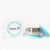 little.b Double-Layer 316 Stainless Steel Suction Bowl - Blue
