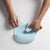 Miniware Roll & Lock bib (Set of 2) - Silicone Bib in Aqua + Grey