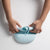 Miniware Roll & Lock bib (Set of 2) - Silicone Bib in Aqua + Grey
