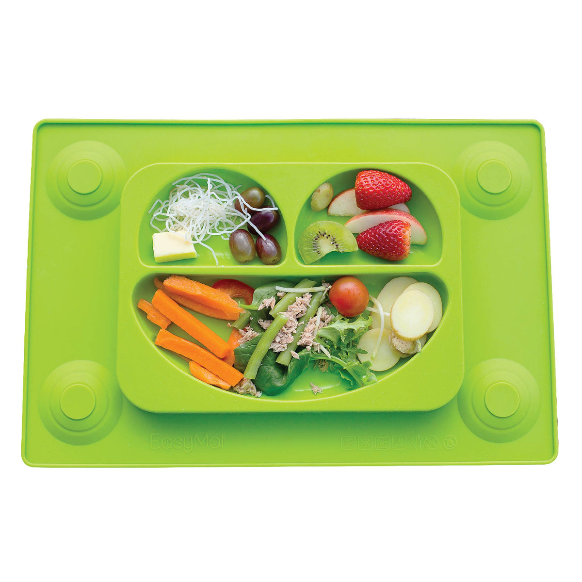 EasyTots EasyMat Original Transition to Table Suction Plate - Green