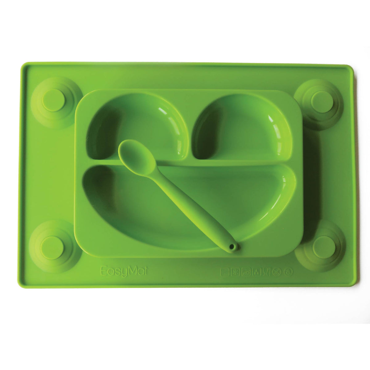 EasyTots EasyMat Original Transition to Table Suction Plate - Green