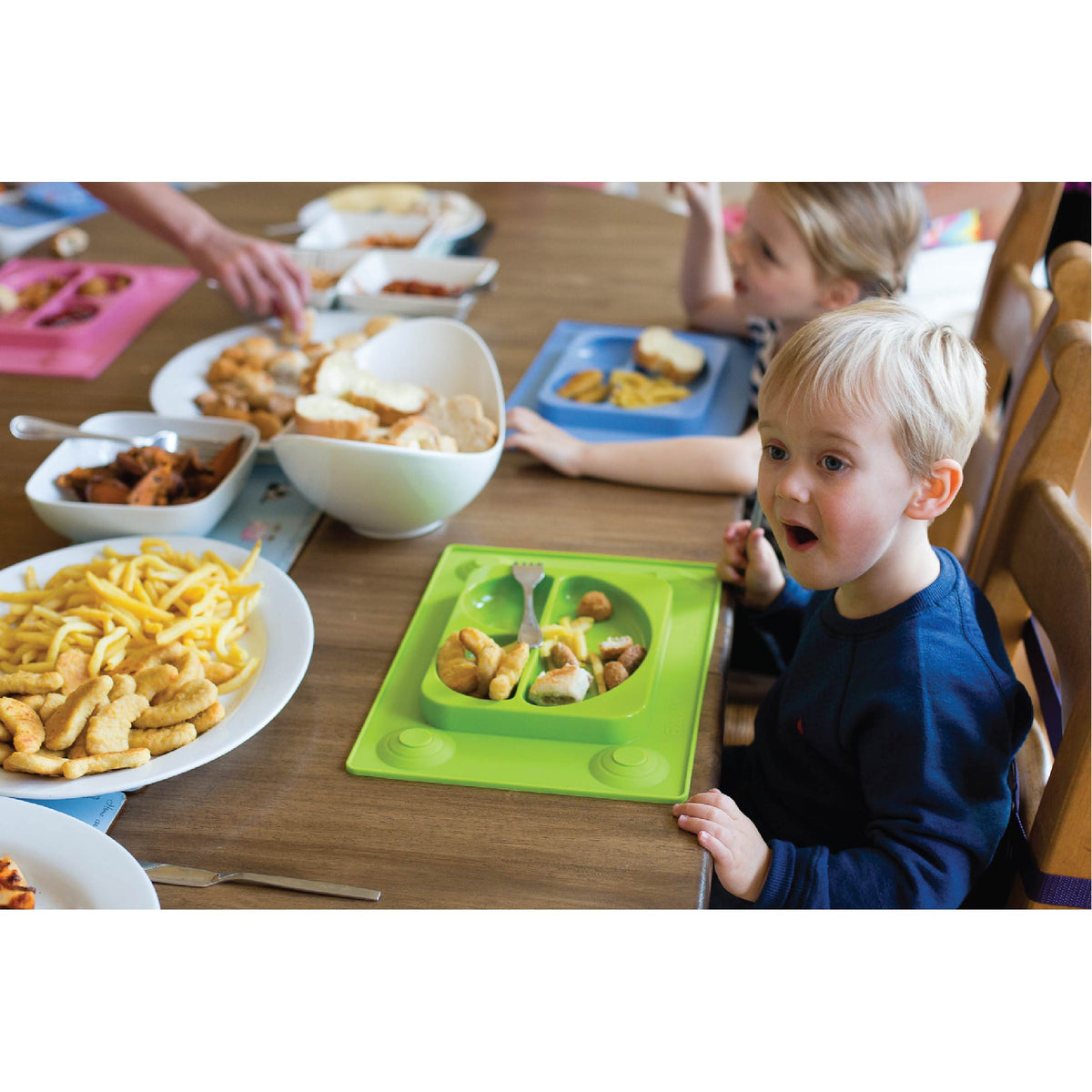 EasyTots EasyMat Original Transition to Table Suction Plate - Green