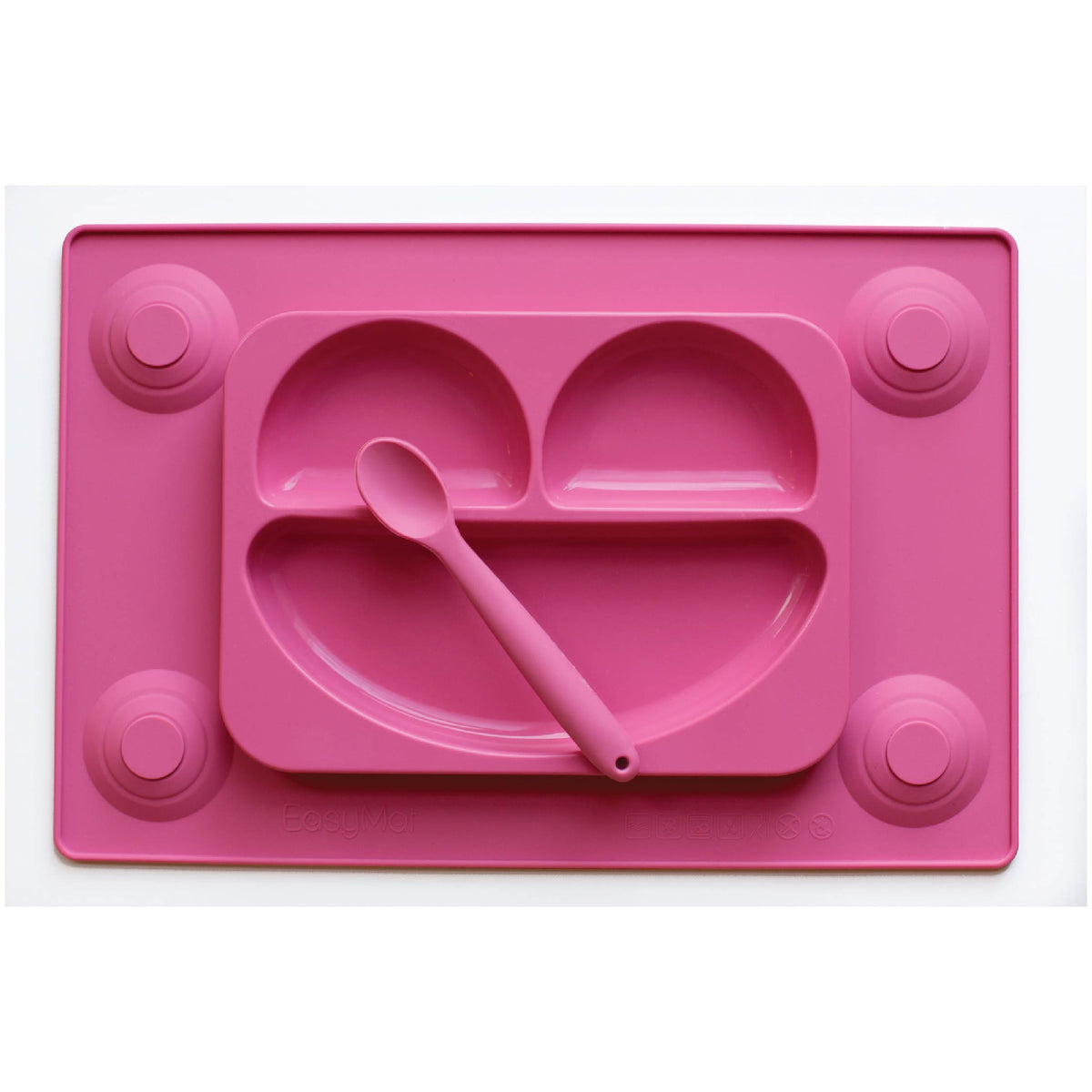 EasyTots EasyMat Original Transition to Table Suction Plate - Pink