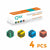 QbiToy Magnetic Cubes - Expansion Kit - 4 Cubes - STEM Toys