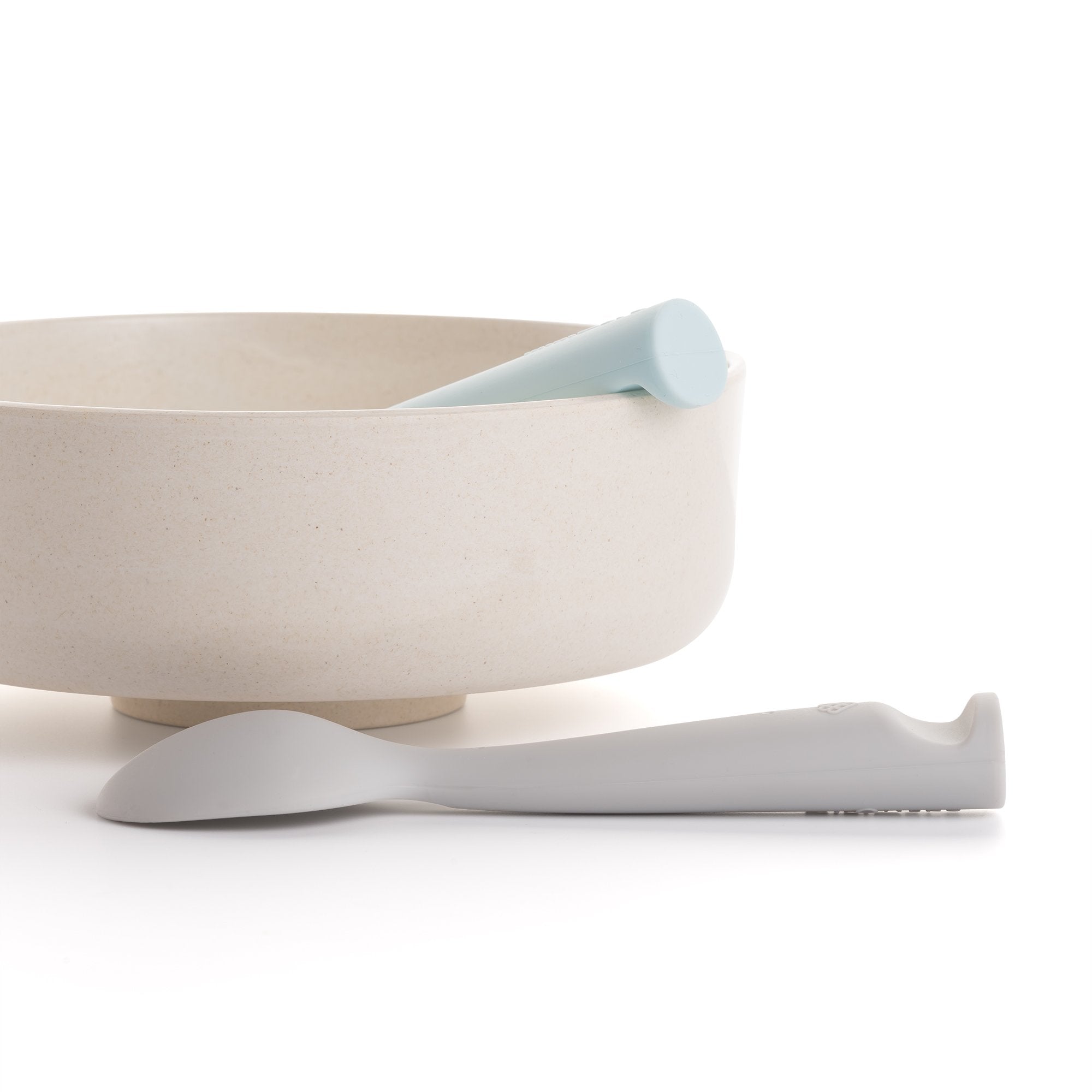 Miniware Training Spoon Set - Grey + Aqua