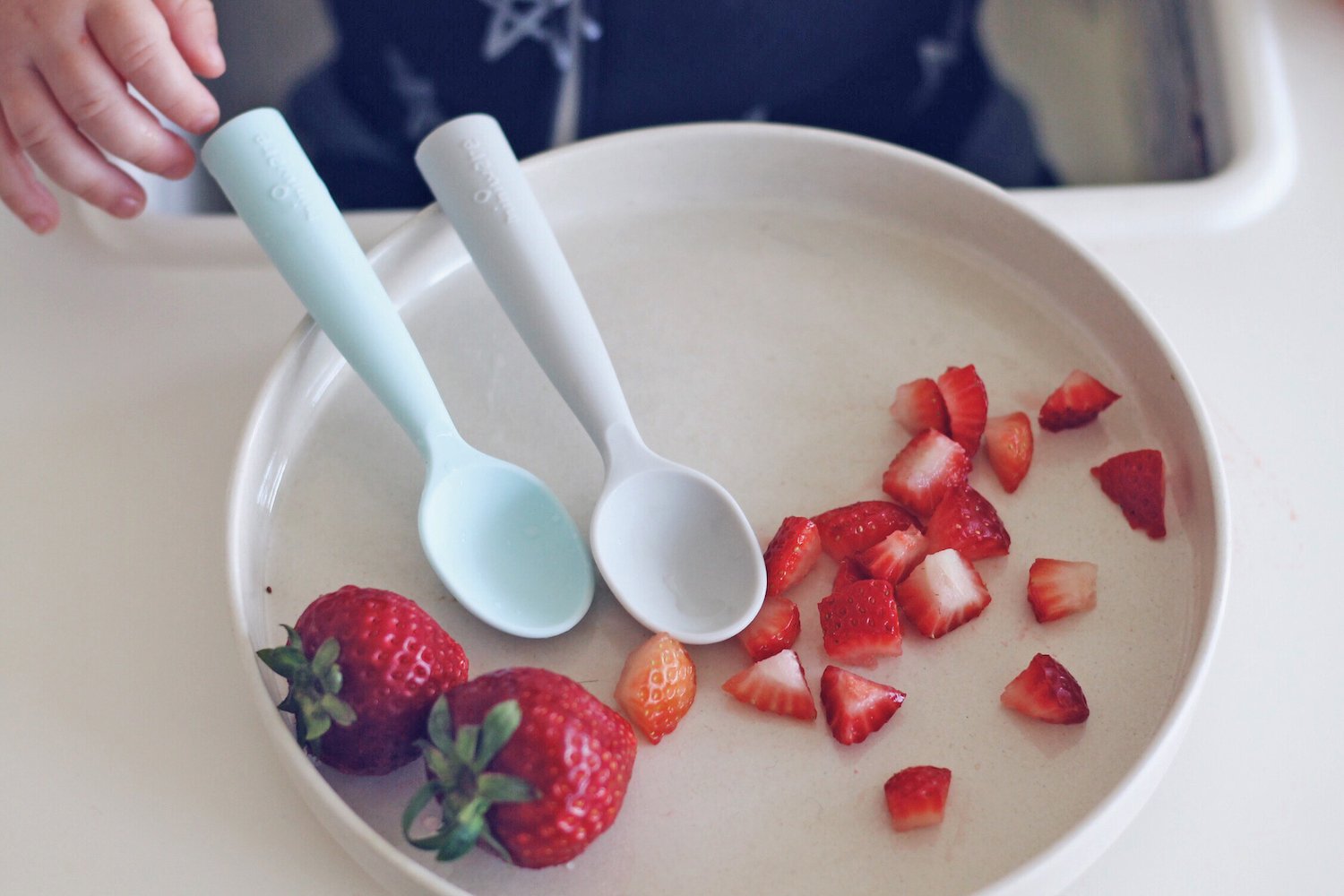 Miniware Training Spoon Set - Grey + Cotton Candy