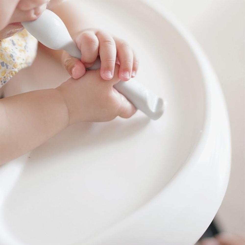 Miniware Training Spoon Set - Grey + Lavender