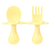 Grabease Fork and Spoon Set Light Yellow