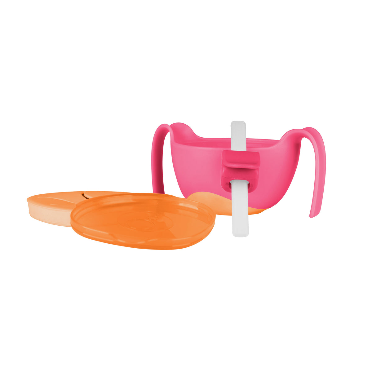 b.box 3 in 1 Bowl and Straw - Strawberry Shake