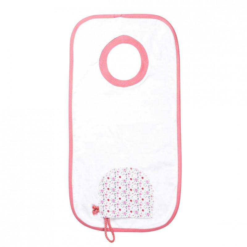 beaba-cotton-bib-flower-pink- (2)