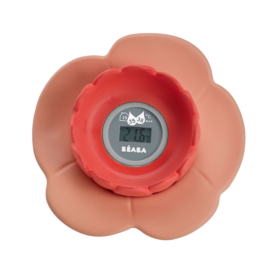 BEABA Lotus Bath Thermometer - Old Pink