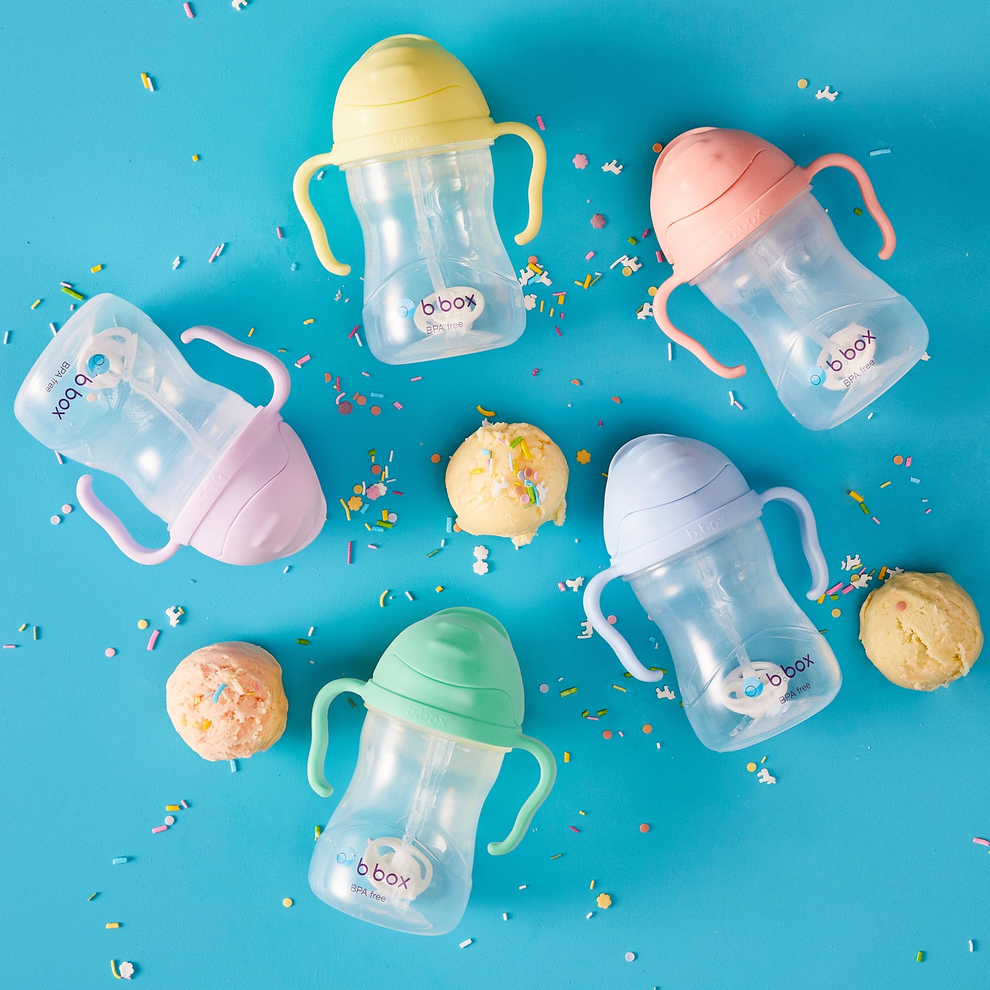 b.box *New* Sippy Cup - Gelato Blue - Bubblegum