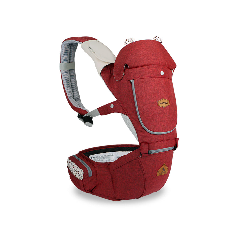 i-angel 2-in-1 HELLO Hipseat Carrier - Melange Red