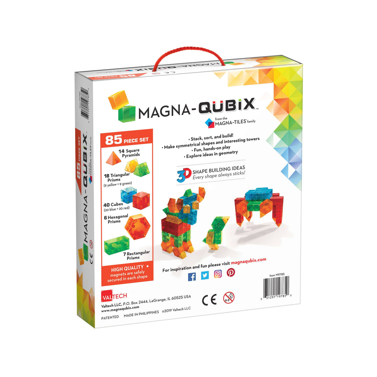 Magna-Tiles Qubix 85-Piece Set