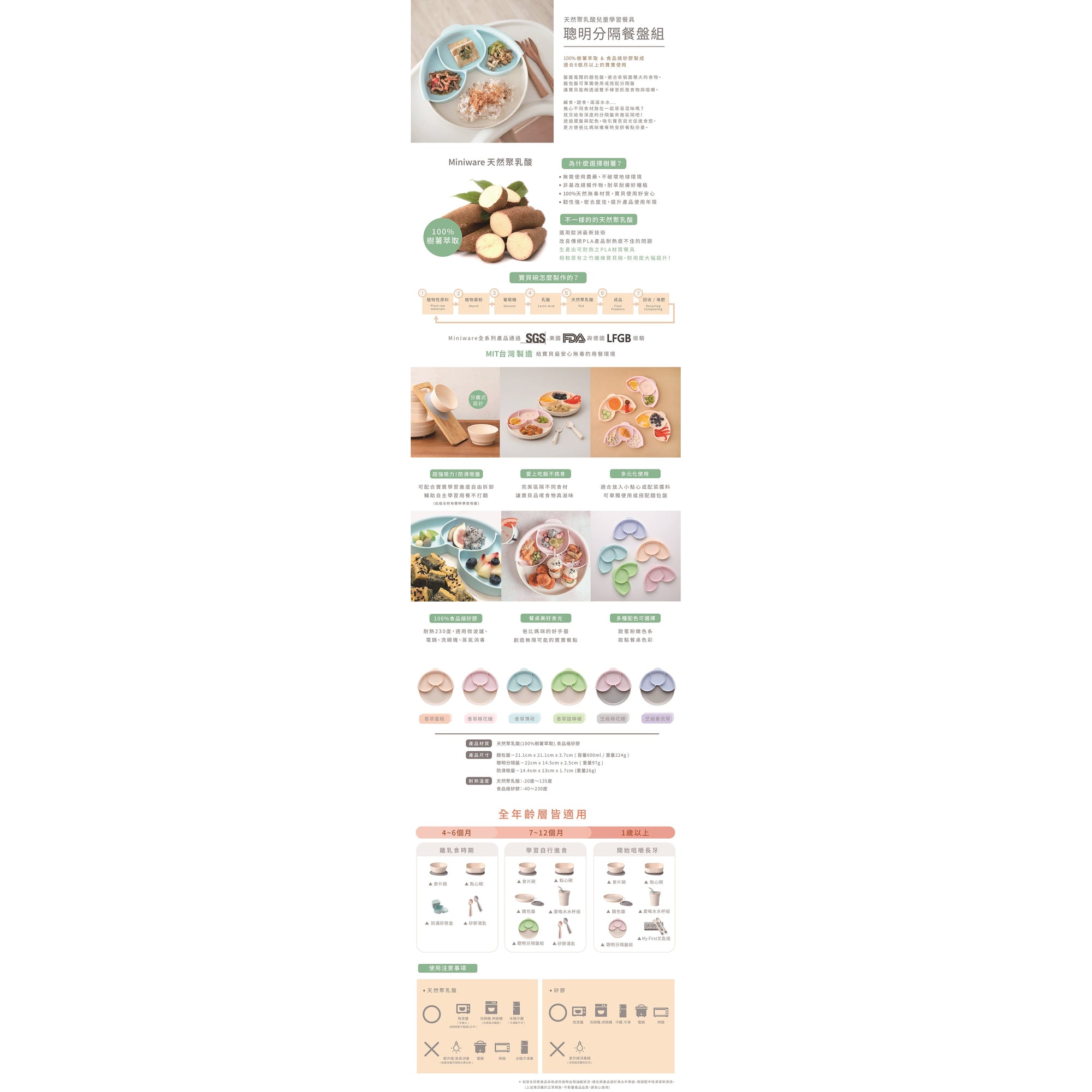 miniware-healthy-meal-set-pla-smart-divider-suction-plate-in-vanilla-+-silicone-divider-in-peach- (9)