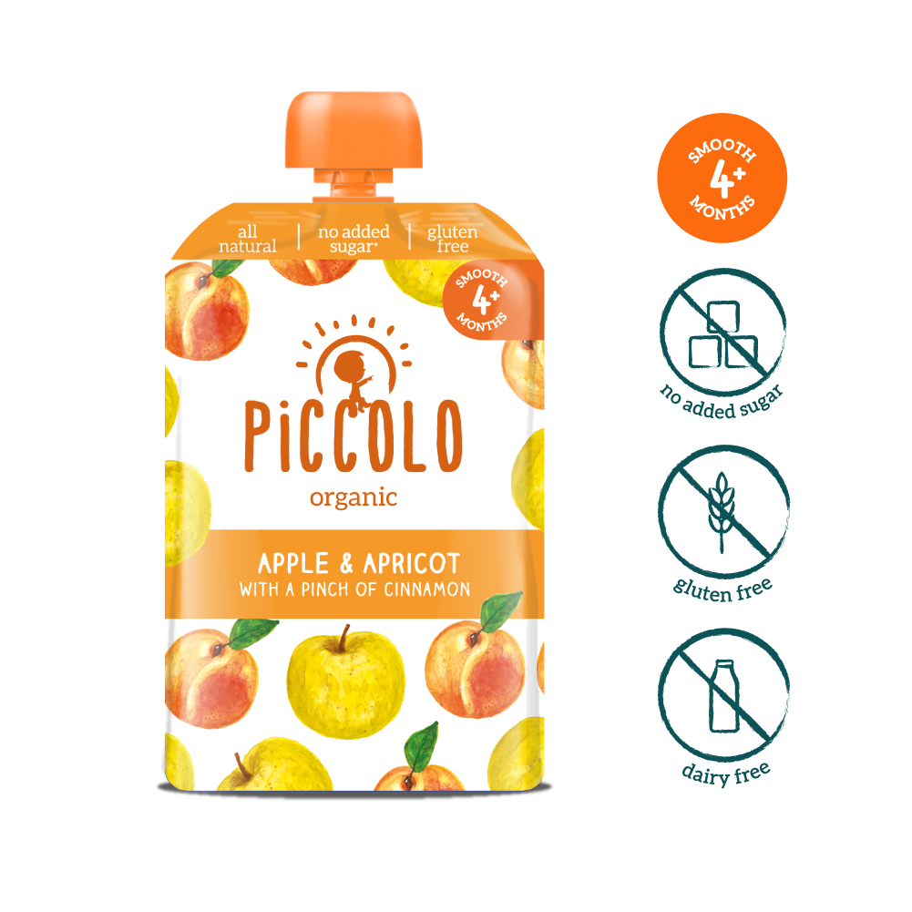 Piccolo Organic Apple &amp; Apricot - 100g