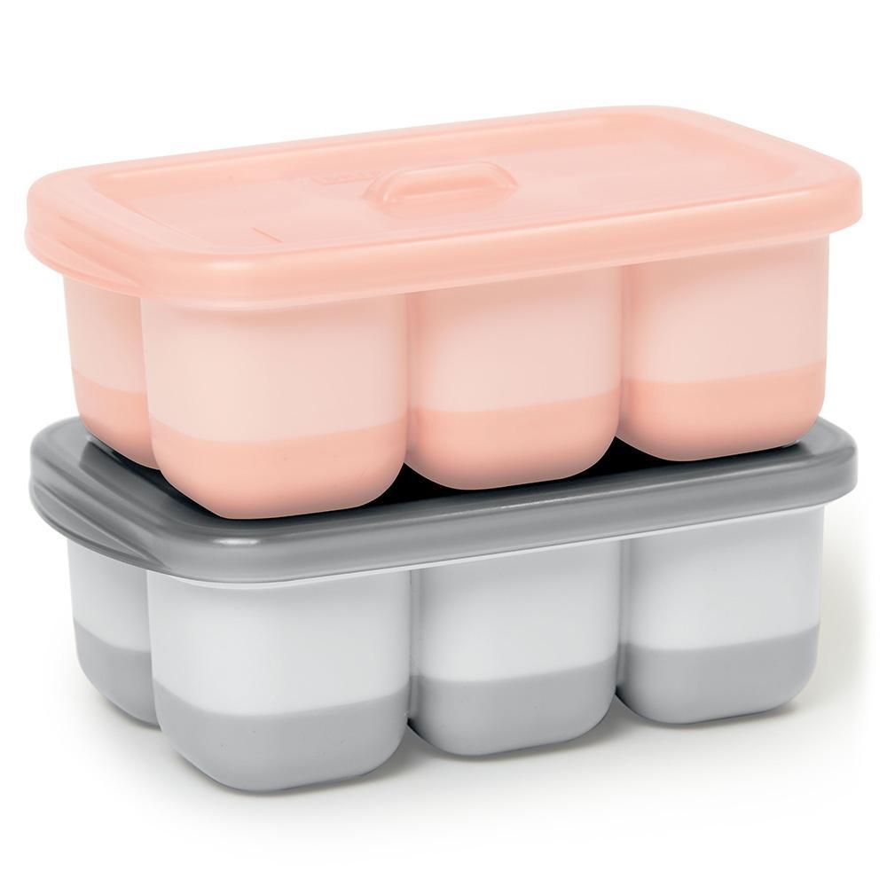 Skip Hop Easy Fill Freezer Trays - Grey/Coral
