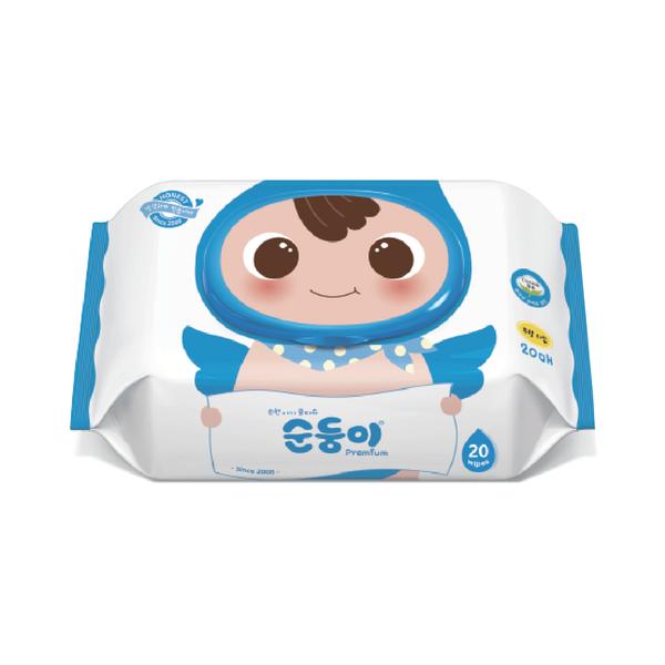 Soondoongi Fragrance Free Premium Baby Wipes 20pc